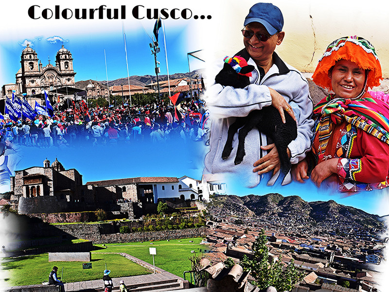 A collage of colourful Cusco 