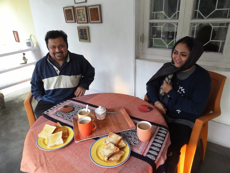 Breakfast with Himadri and Barnali in Jamshedpur