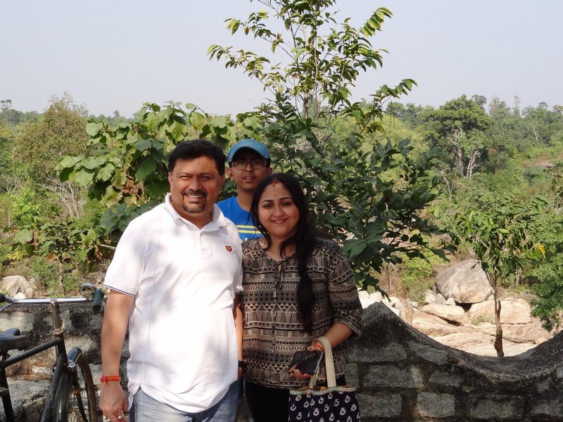 Himadri and family, Dassam Falls