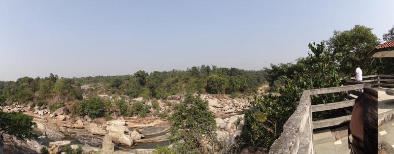 A panoramic view of the Dasam Falls