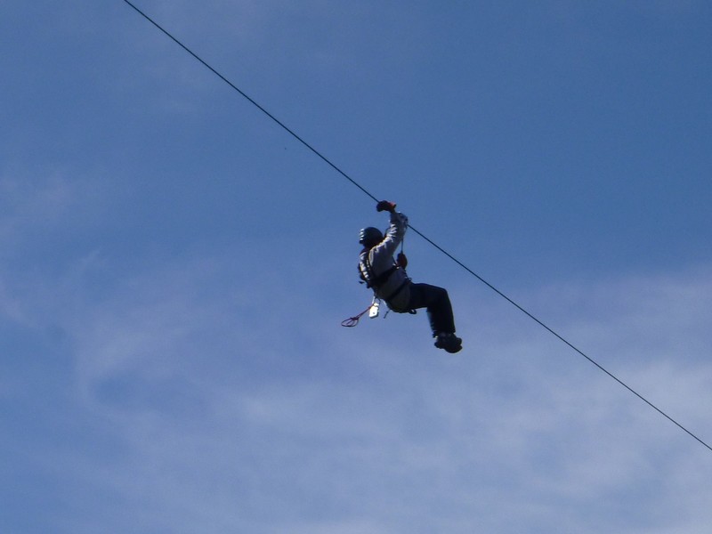 That's me on the zip line!
