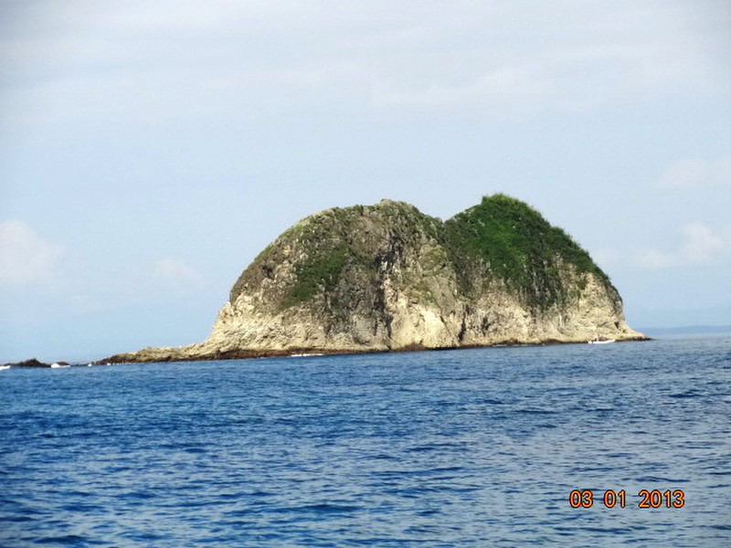Limestone rock in the Pacific