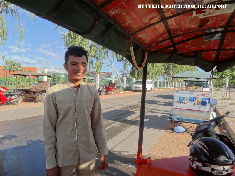 My tuktuk driver from the Siem Reap airport
