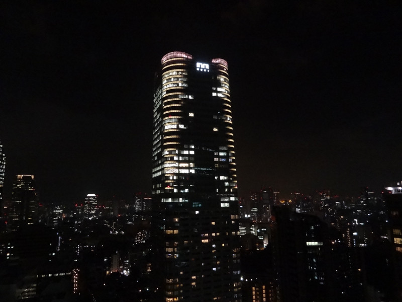 From the balcony at night, Tokyo