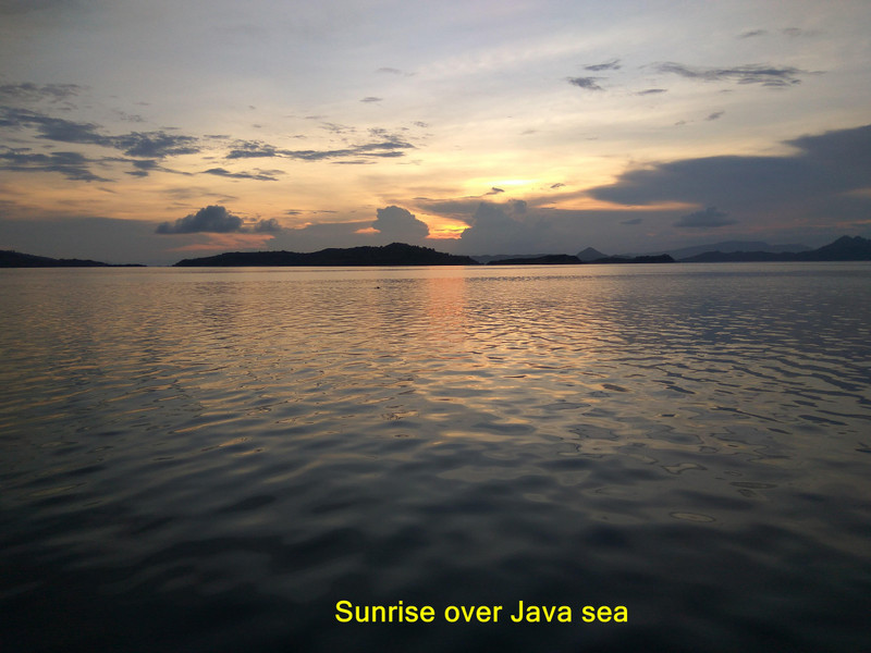 Sunset over the Java Sea