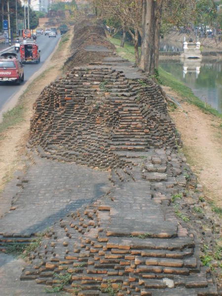 Chiang Mai fortress wall ruins
