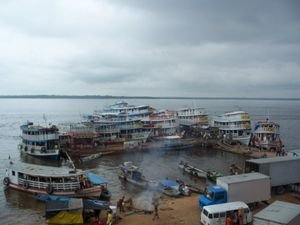 The Amazon ferrys in Manaus