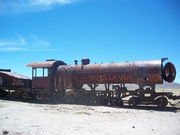 abandoned steam train 