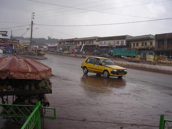 downpour at "auberge" area (still in Bafoussam)