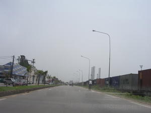 Road near Douala seaport