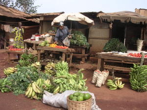 Plantains on sale at "Madelon"(Bafoussam)