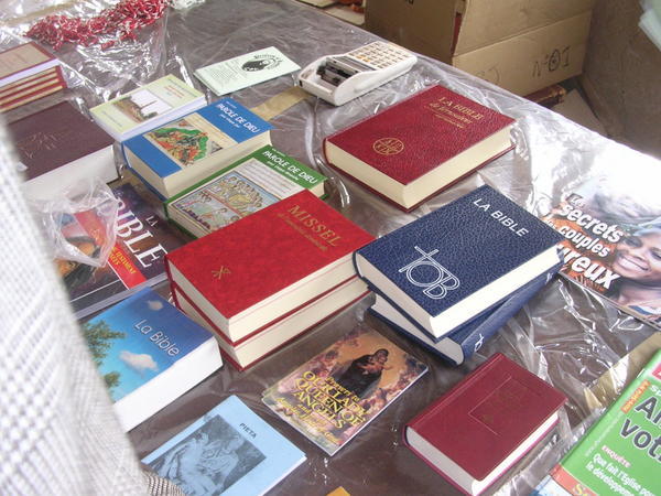 Bibles and other religious books on sale!