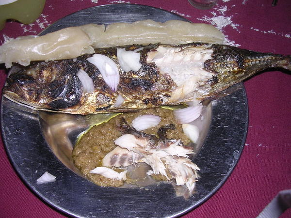 another braised fish and "Bobolo".