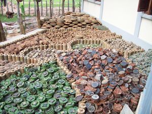 Disfused mines at Landmine Museum