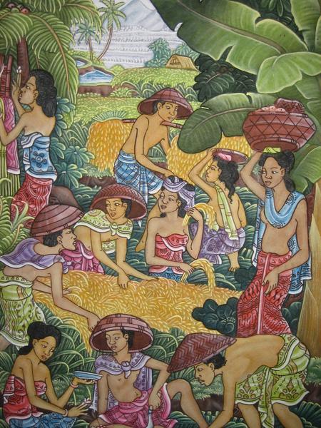 A Balinese Painting by Yanti's Father 
