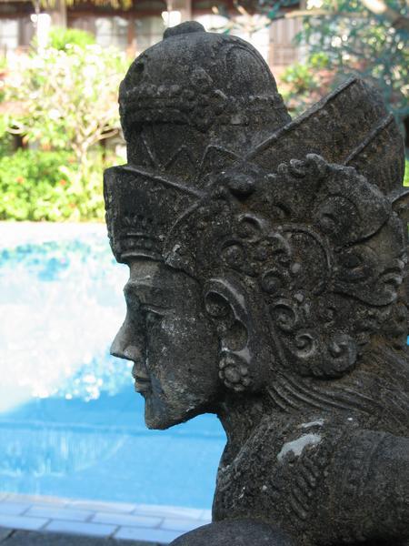 Statue by the Pool