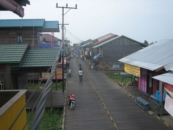 The Main Street of Muara Muntai