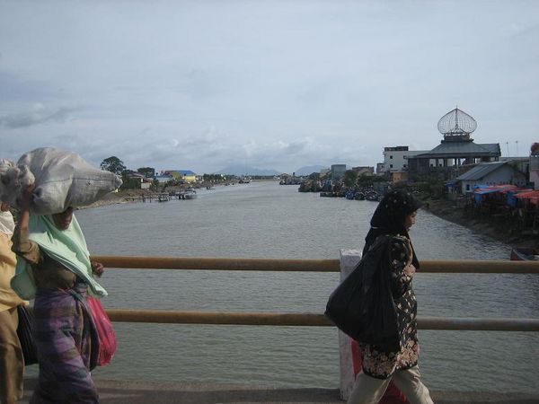 The River Krueng Aceh Running through the Centre of Banda Aceh