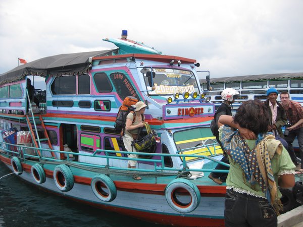 Ferry Arriving in Tomok