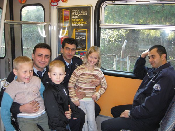 Metro Ride with Policemen