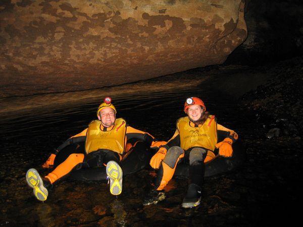 CAVE RAFTING