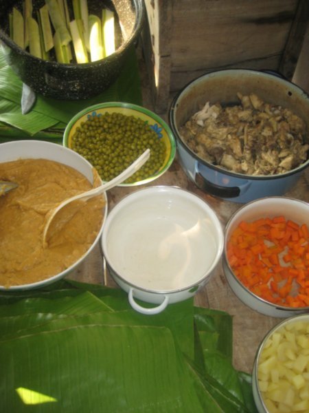 the ingredients for tamales