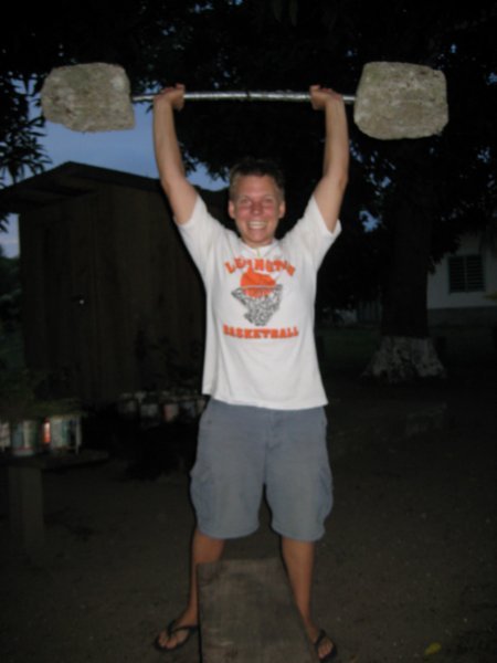 weight lifting at the reserve