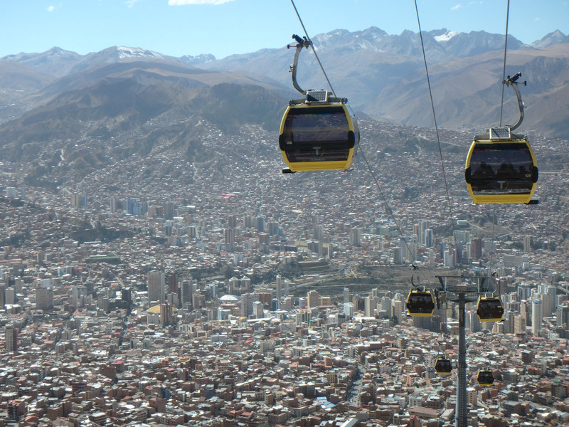 View of the city from El Alto- 4000m above sea level