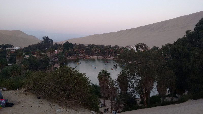 Looking over Huacachina