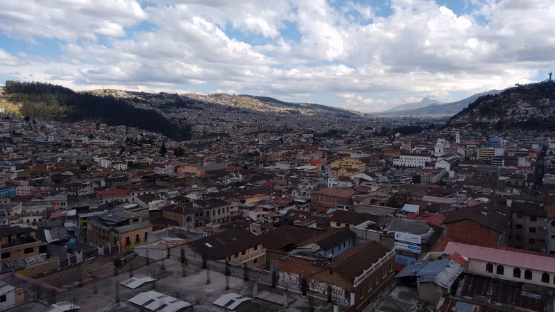 Quito from the top of the Basilica