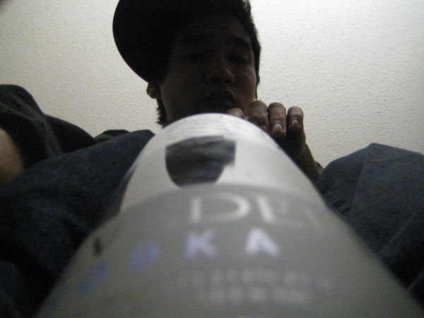 Me, with the Giant bottle