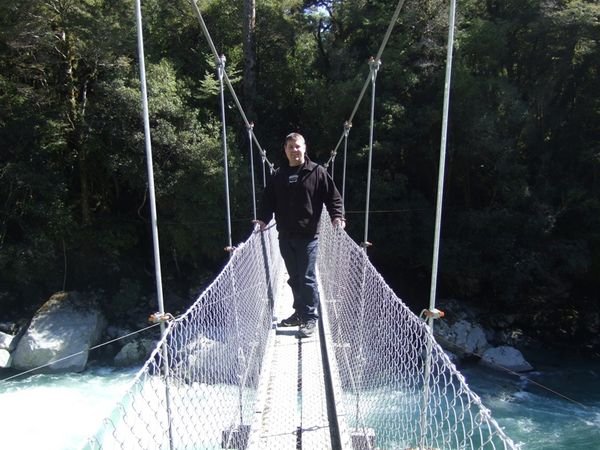 Scary swing bridge!
