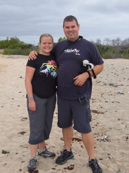 The happy family on their first galapagos island!