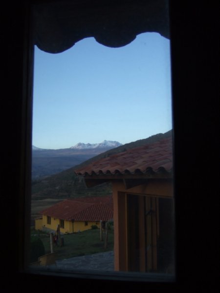 view from our window of colca valley