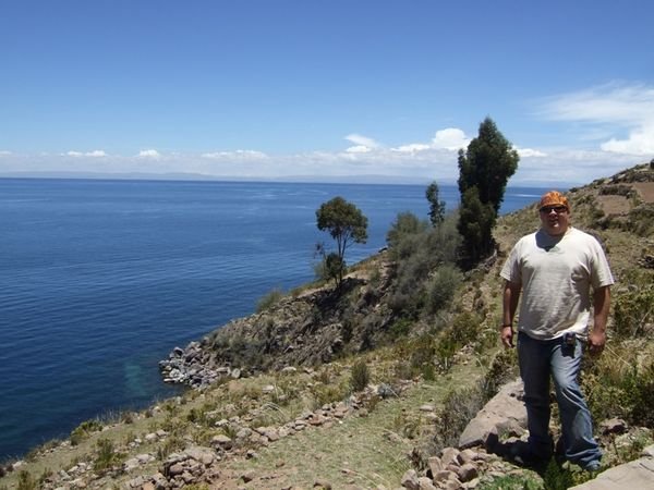 Fantastic views of the lake from the walk on taquile island