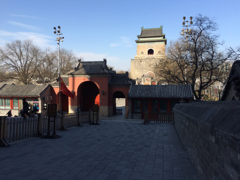 Bell tower view from Drum tower of Beijing