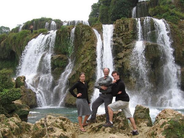 Tough guys at Ban Gioc Waterfall