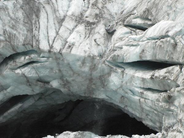 Cave in glacier