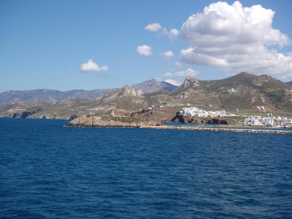 Passing Naxos on the ferry