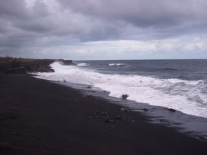 Kalapana Black Sand Beach