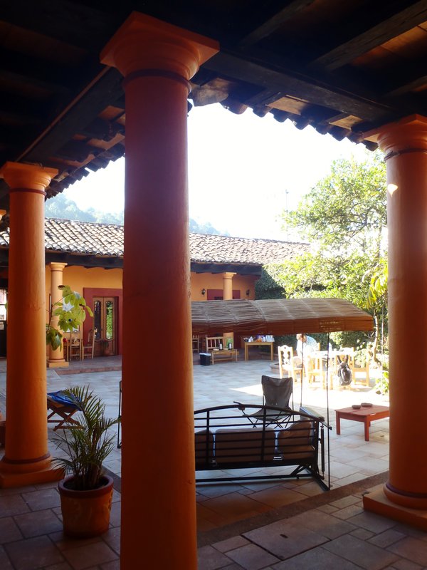 Courtyard At Our San Cristobal Lodgings
