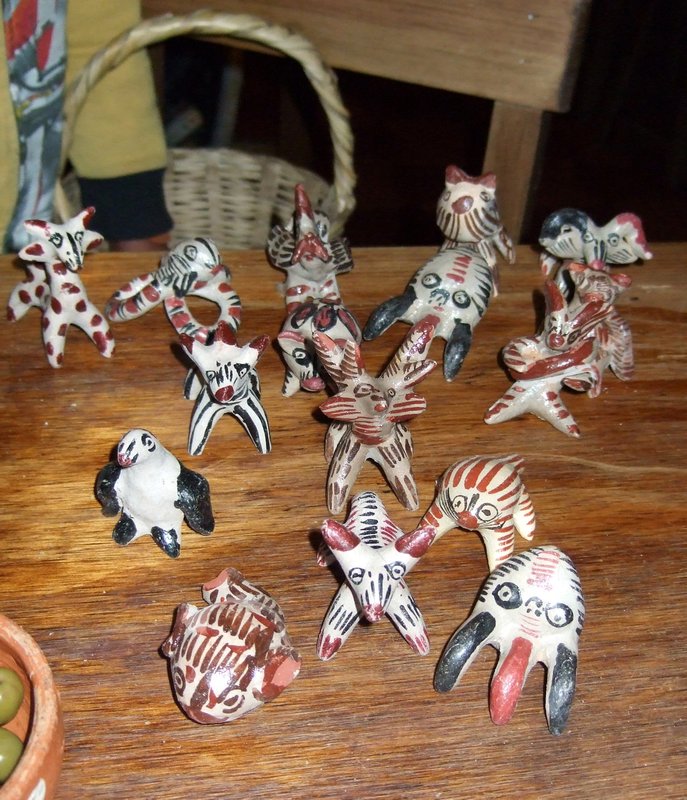 Various Pottery Animals