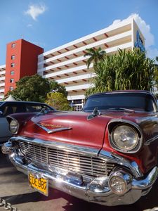 Car & Our Hotel In Cienfuegos