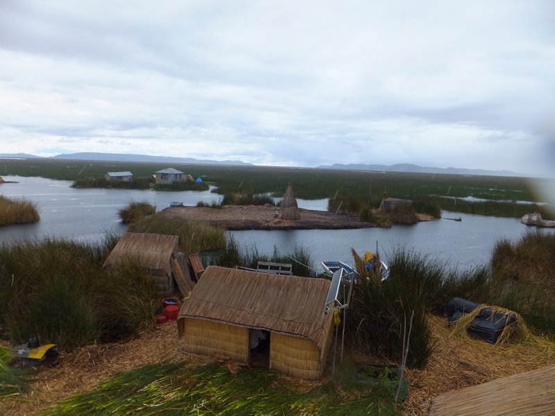 Floating Homes On The Uros Isles
