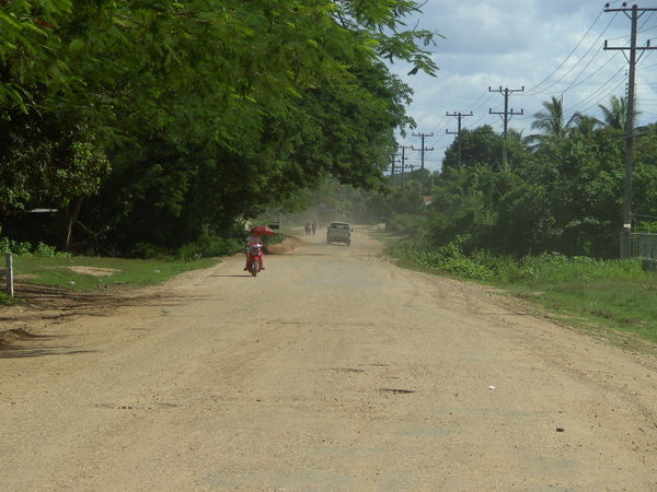 The dirt track road 