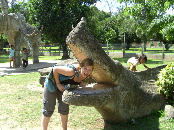 Being eaten by a croc!!!