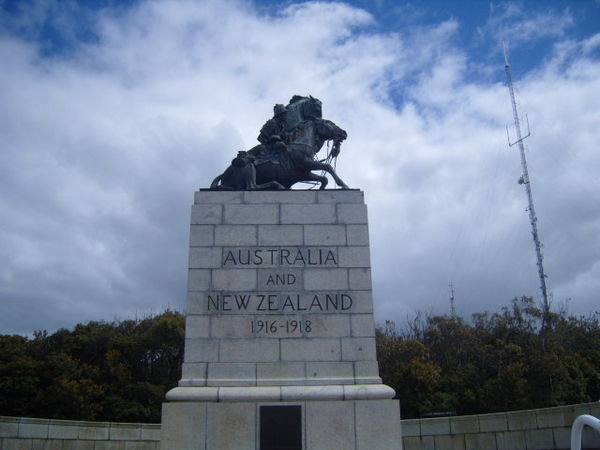 The memorial statue