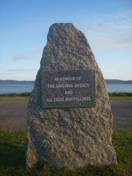 A memorial stone 