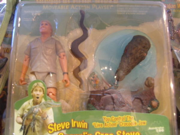 A Steve Irwin doll!!!!!!