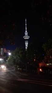 Auckland, Skytower by night